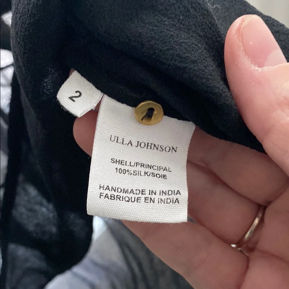 Ulla Johnson Alba Silk Polka Dot Sheer Blouse - Picture 9 of 16